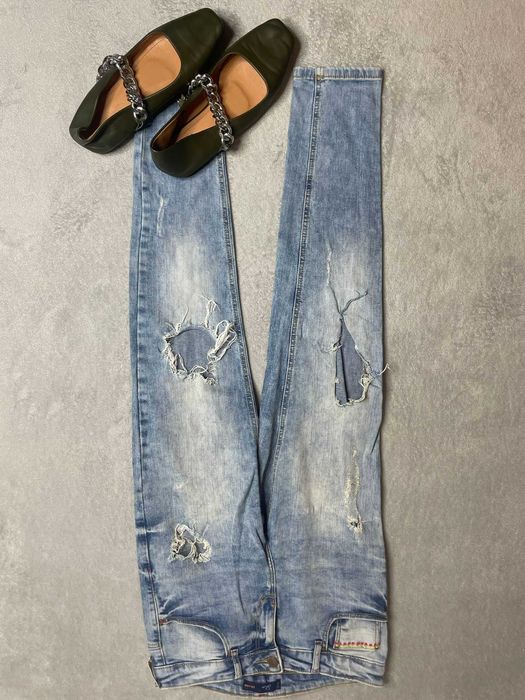Jeansy z dziurami CROPP 38 M