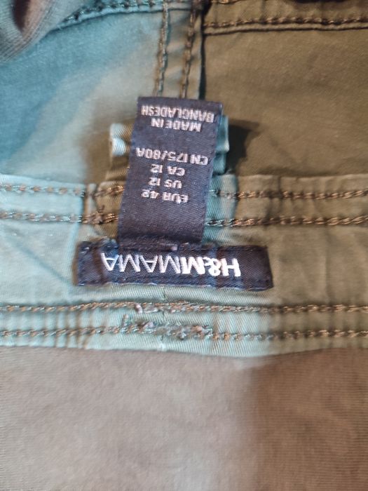 Spodnie ciążowe bojówki H&M mama rozm. 42
