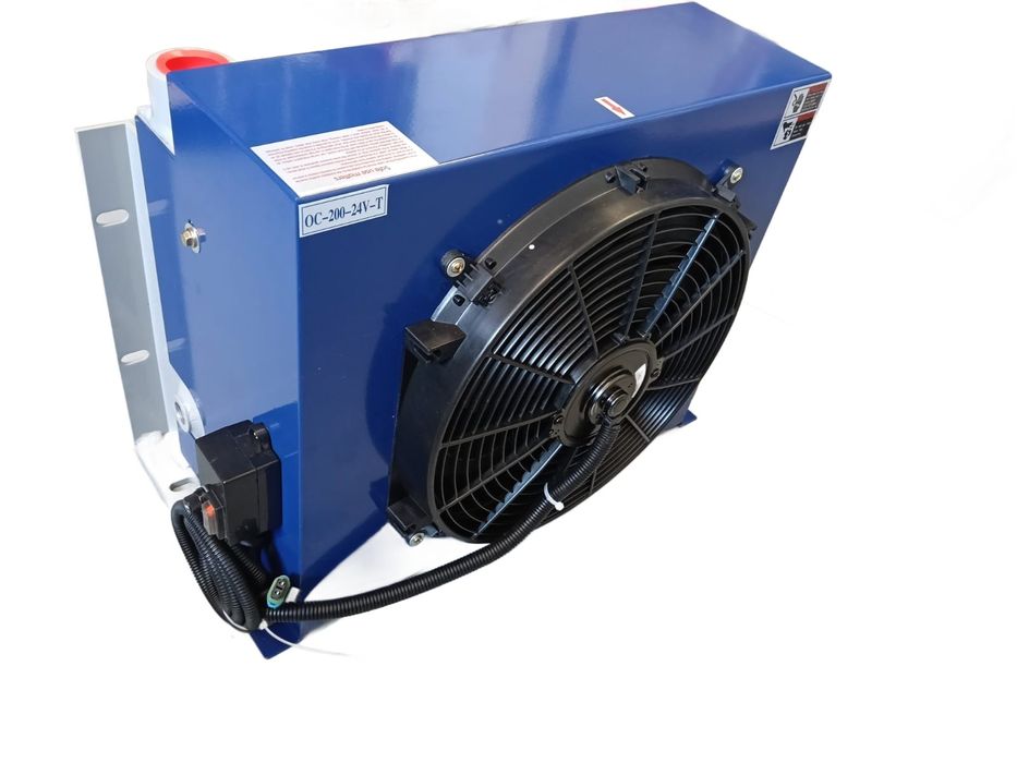 Chłodnica oleju hydraulicznego 200L/min 24V z termostatem cena brutto