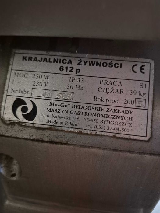 Krajalnica ma-ga 612p
