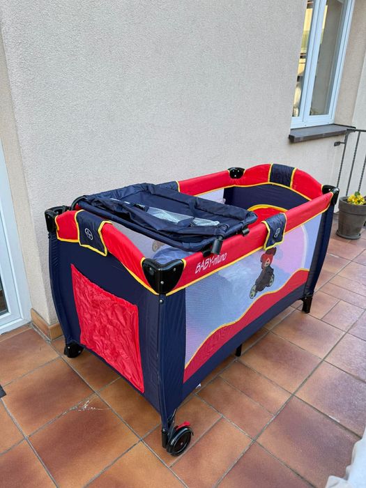 Łóżeczko Turystyczne Baby-Niuno /Kojec plus dodatki, przewijak, kołyska, moskitiera, pokrowiec Warszawa