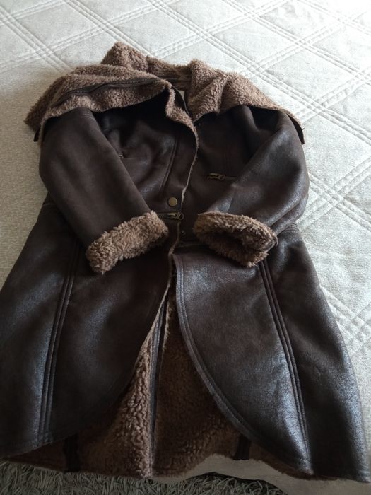 Casaco  pele castanho
