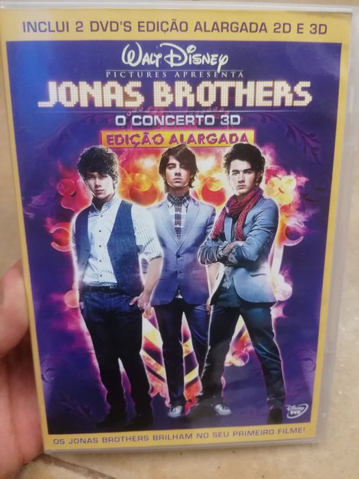 DVD Concerto Jonas Brothers 2D e 3D + Colar