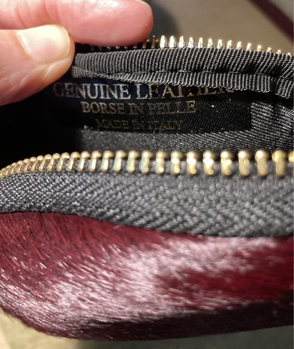 Bolsa pequena em Pele verdadeira - Made IN ITALY -Nova