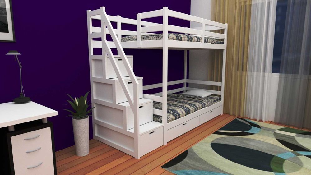 кровать двухъярусная Рената 3, детская двухъярусная кровать