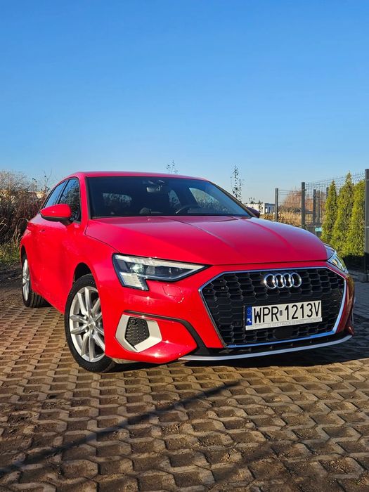 Audi A3 Sportback Plug-In, serwis ASO, Matrix, Led, kamera, Hak, ACC, side assist