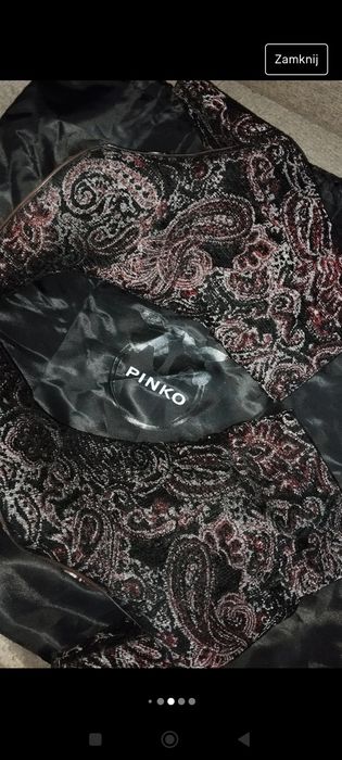 Pinko żakardowe botki