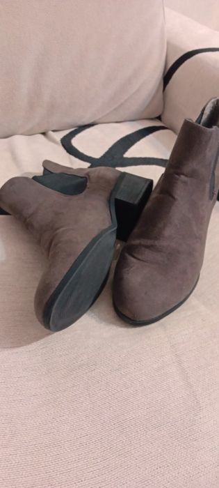 Szare botki39 wk25cm