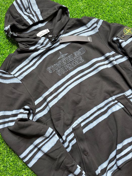 Худі Stone Island x Supreme // худі стон суприм