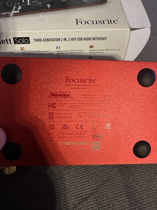 Focuseite scarlett solo gen 2