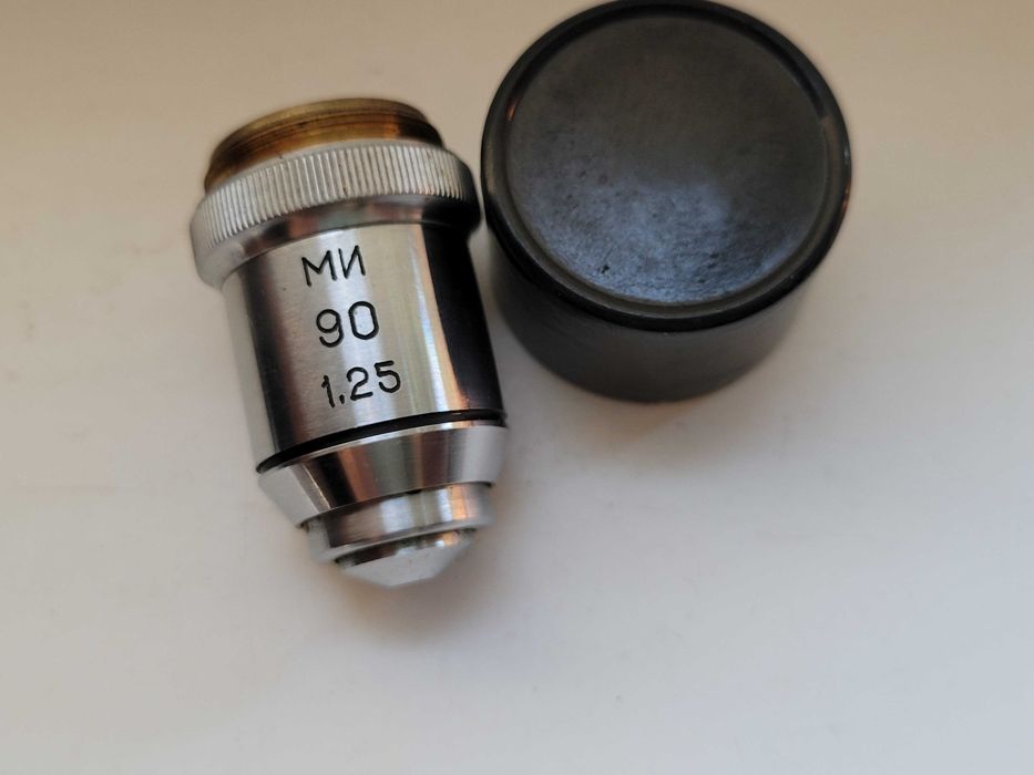Объектив для микроскопа МИ 90х1.25 подпружиненный, Ф Ломо