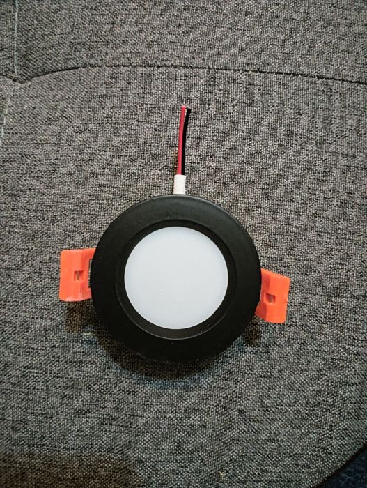 Lâmpadas led, preto/laranja