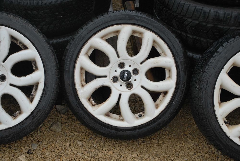 Koła 205 45 R17 4x100 Alufelgi OEM + opony zima MINI 7J ET48 56.1