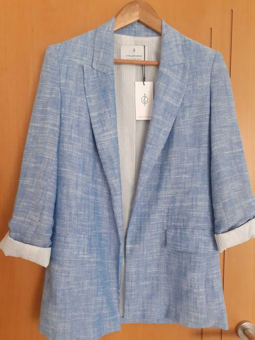 Blazer oversize azul Stradivarius