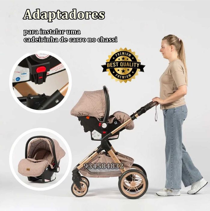 * CARRINHO DE BEBÉ TRIO * 3 em 1 * NOVOS * Oportunidade + Ofertas *