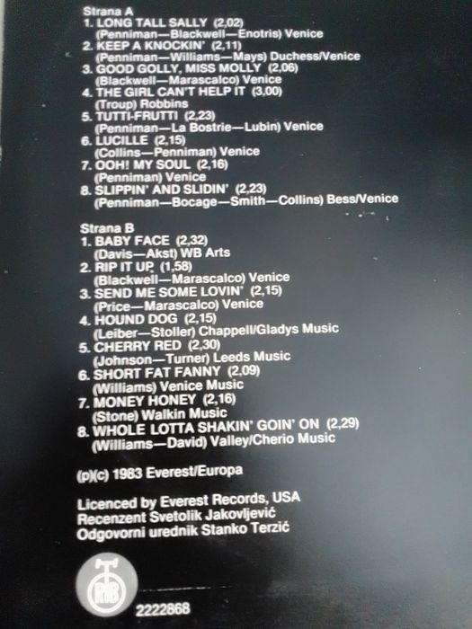 Платівка Б.Гребенщиков та інші