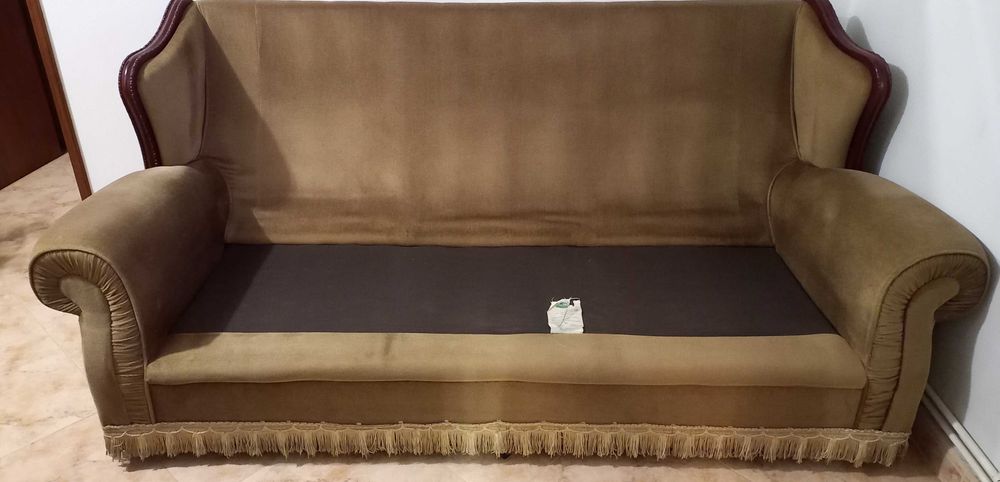 Terno de sofás em tecido