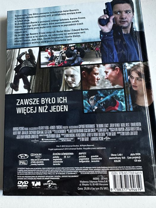 Dziedzictwo Burne’a dvd