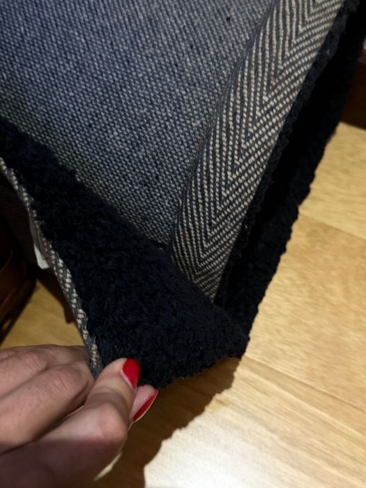 Tapete preto pelo curto 200x300
