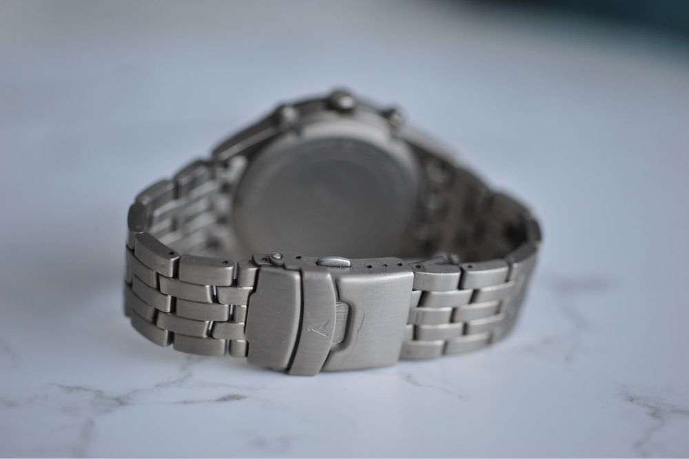 Tytanowy zegarek AZTORIN SPORT chronograph szafir tytan