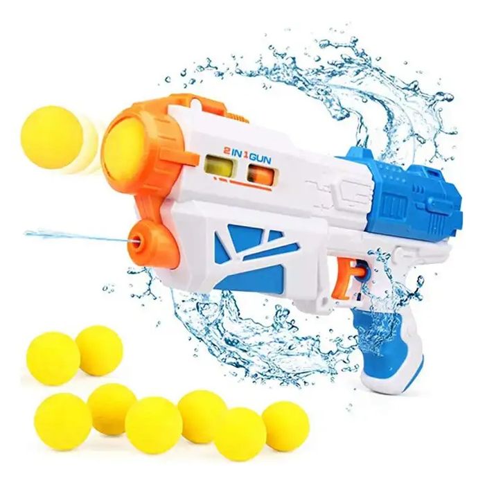 Pistola Arma Dispara Bolinha E Água  2 Em 1  Arminha, nova  selada