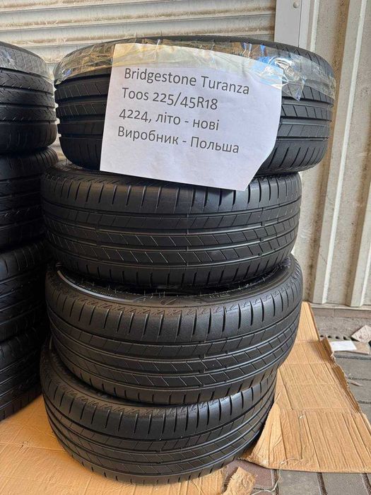 Літня шина 225/45R18 Bridgestone Turanza T005 95Y 42/2024р стан нової