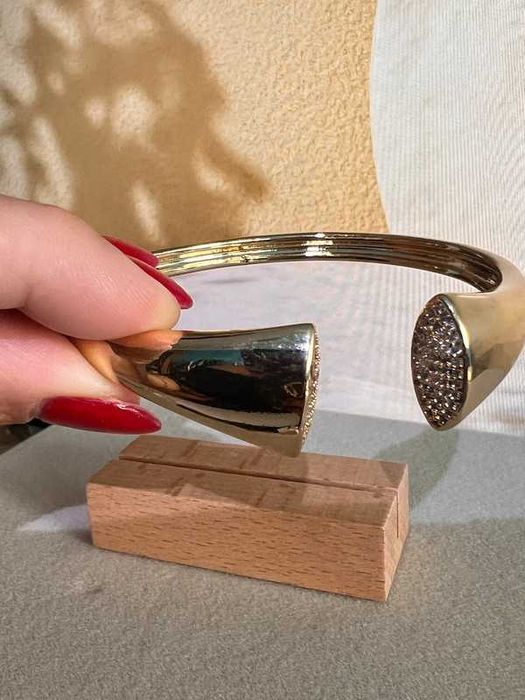 Bracelete Duplo | Banho Ouro 18K + Ródio Branco | Microzircônias