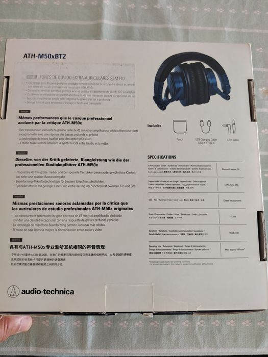 Fones/Auriculares Hi Fi Audio- téchnica edição limitada