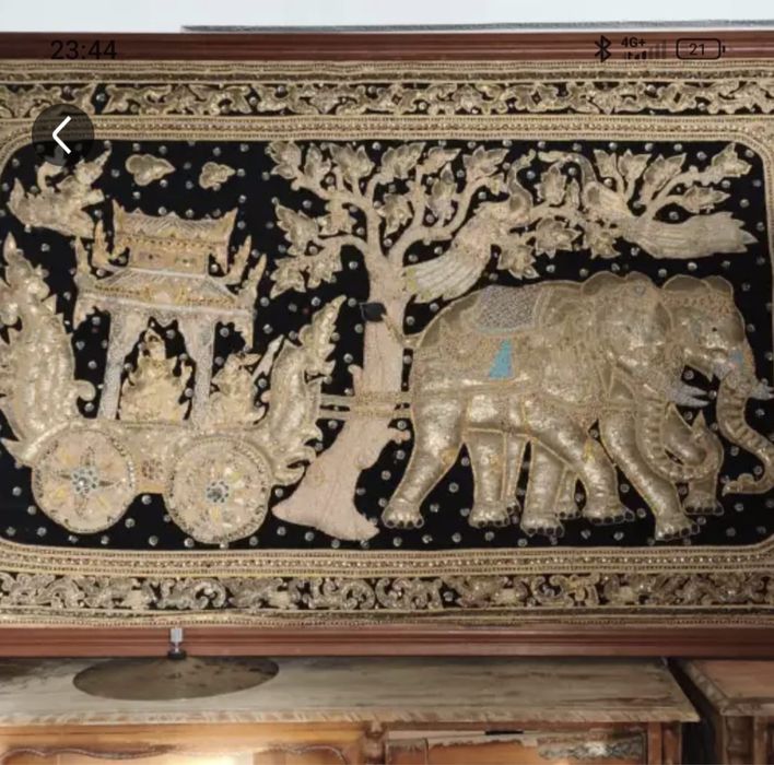 Tapestry antigo Birmânico Kalaga