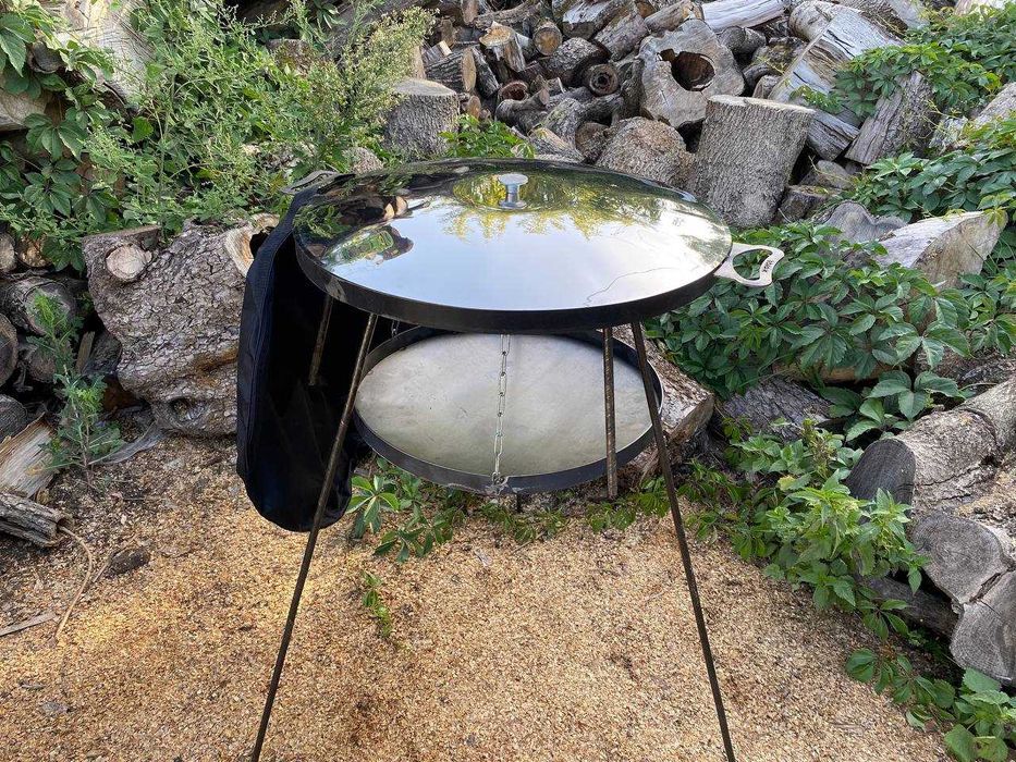 Сковорода із диска борони 7 мм справжньої тракторної 50 і 60 см мангал