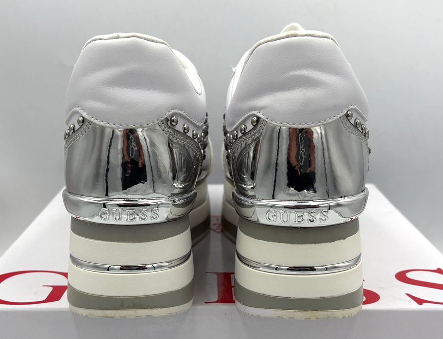 ‼️Nowe oryginalne sneakersy GUESS Humbull białe 39 AZ 192 buty damskie