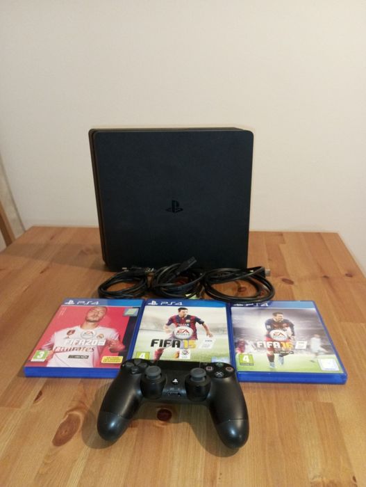 Vendo PS4 Slim 1tb + Comando  c/jogos