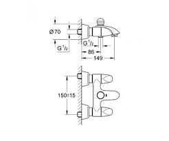 Змішувач до ванни Grohe Aria 25081000