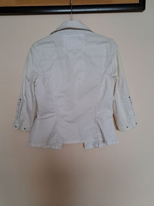Kurtka katana biała a la jeans HPiT - S-ka