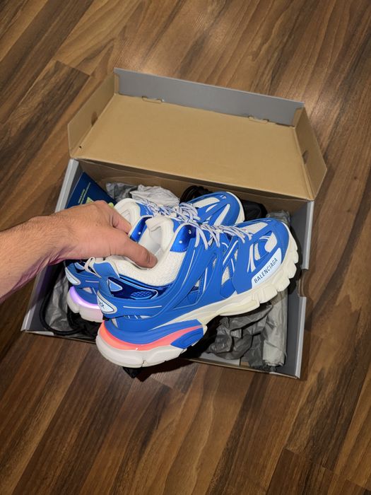 Balenciaga Track Led White Blue