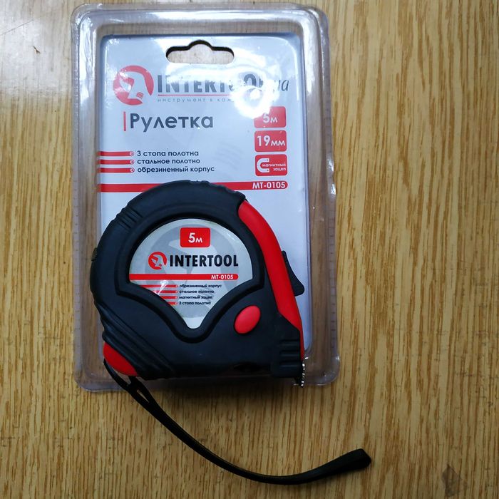 Рулетка измерительная прорезиненый корпус 3м,5м