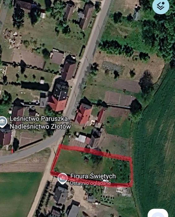 Działka na sprzedaż w Paruszce (gmina Krajenka)