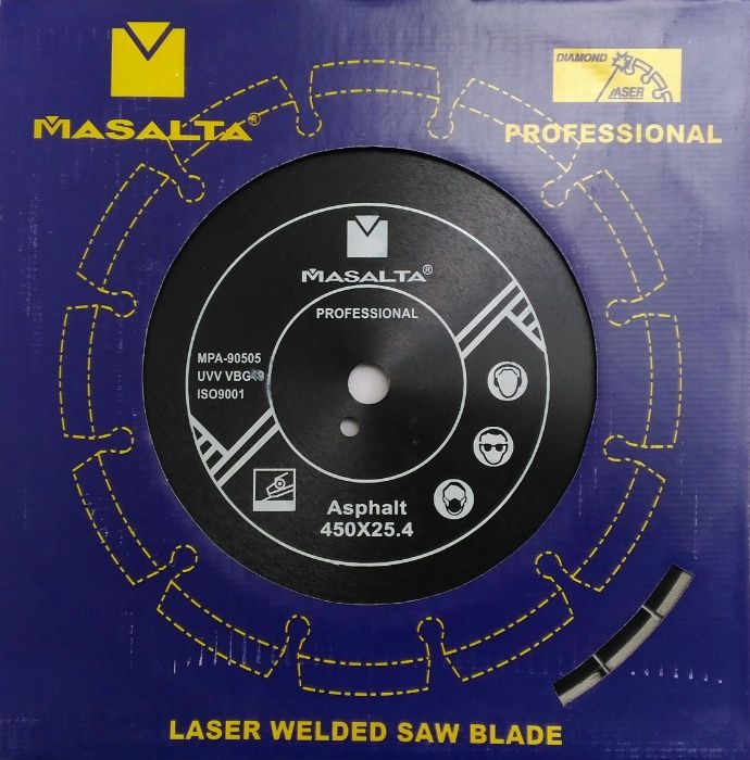 Диски алмазные для резки асфальта и бетона 450 мм.