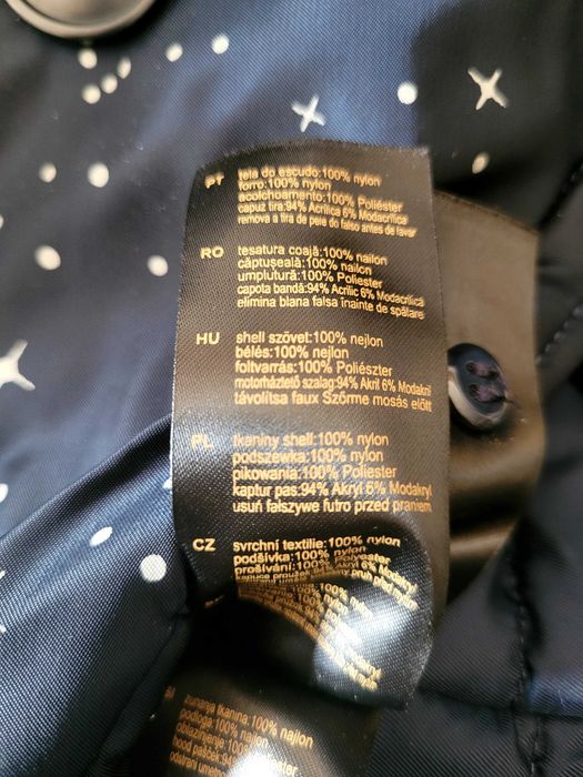 Alpha industries kurtka zimowa męska NASA Starry Blue gwiazdy M kurtka