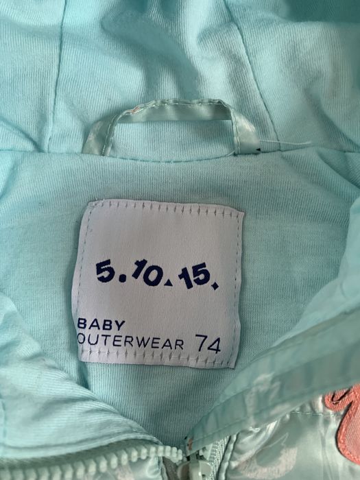 Kurtka i polar, piękny zestaw dla dziewczynki rozmiar 74