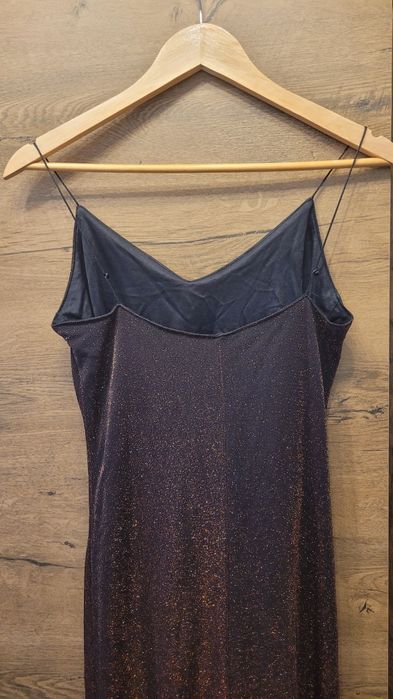 Sukienka Hennes XS/S błyszcząca złota karnawał studniówka wesele