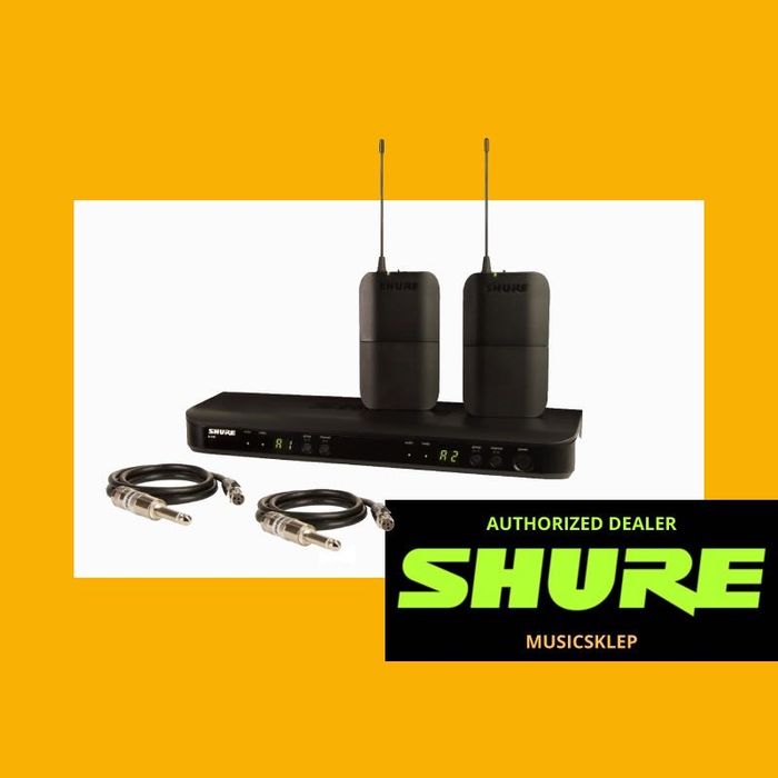 SHURE BLX188E-H8E - podwójny system bezprzewodowy instrumentalny
