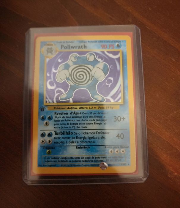 Poliwrath 1st edicao carta