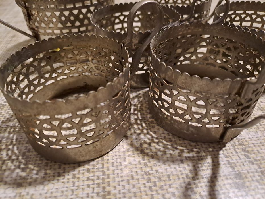 Koszyczki do szklanki + cukiernica