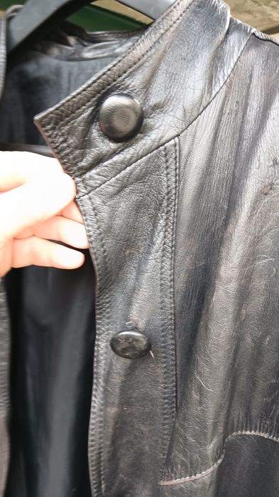 Trench Coat longo vintage em couro