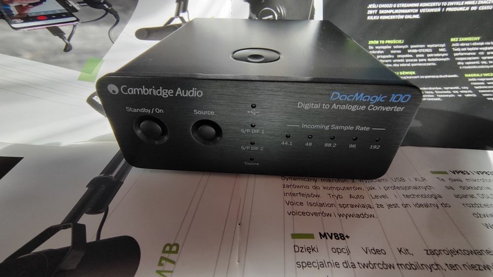Przetwornik cyfrowo-analogowy Cambridge Audio DacMagic 100
