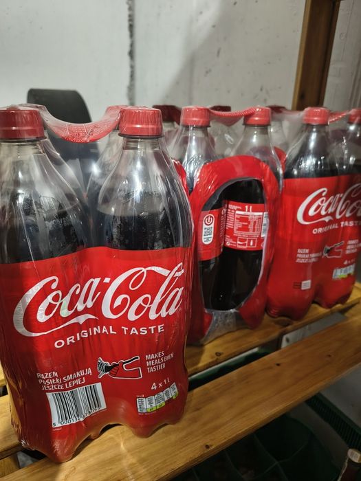 Napój gazowany Coca cola 1l termin ważności 31.08.2026r. - 20 szt napoje gazowane