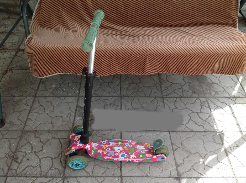 Самокат Best Scooter детский трёхколёсный колеса с подсветкой (кроме одного)