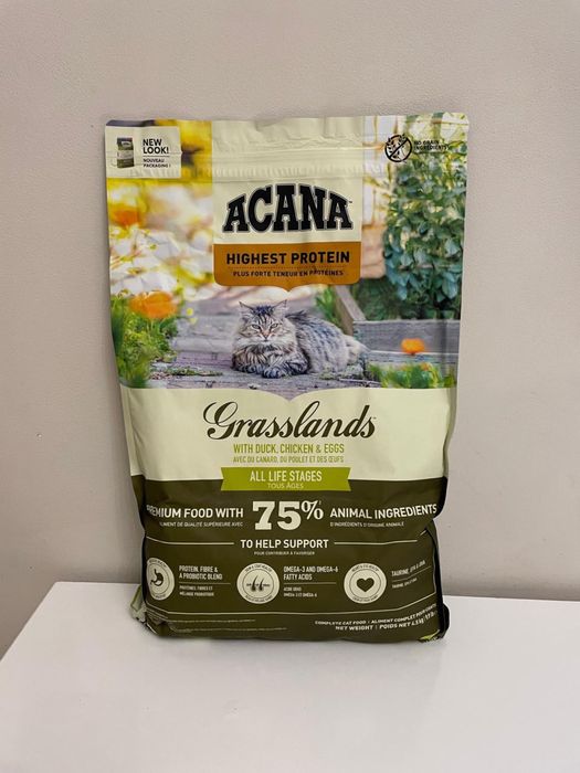 ACANA Grasslands Cat 1.8 кг 4.5 кг корм для котів акана