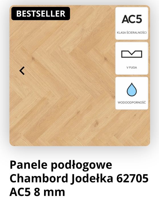 Panele podłogowe Chambord AC5 8mm Classen Manor 62705 jodełka